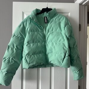 Gymshark Mint Green Puffer Jacket